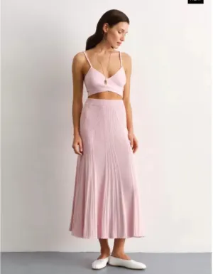 A-Line Midi Skirt Ariel Pink