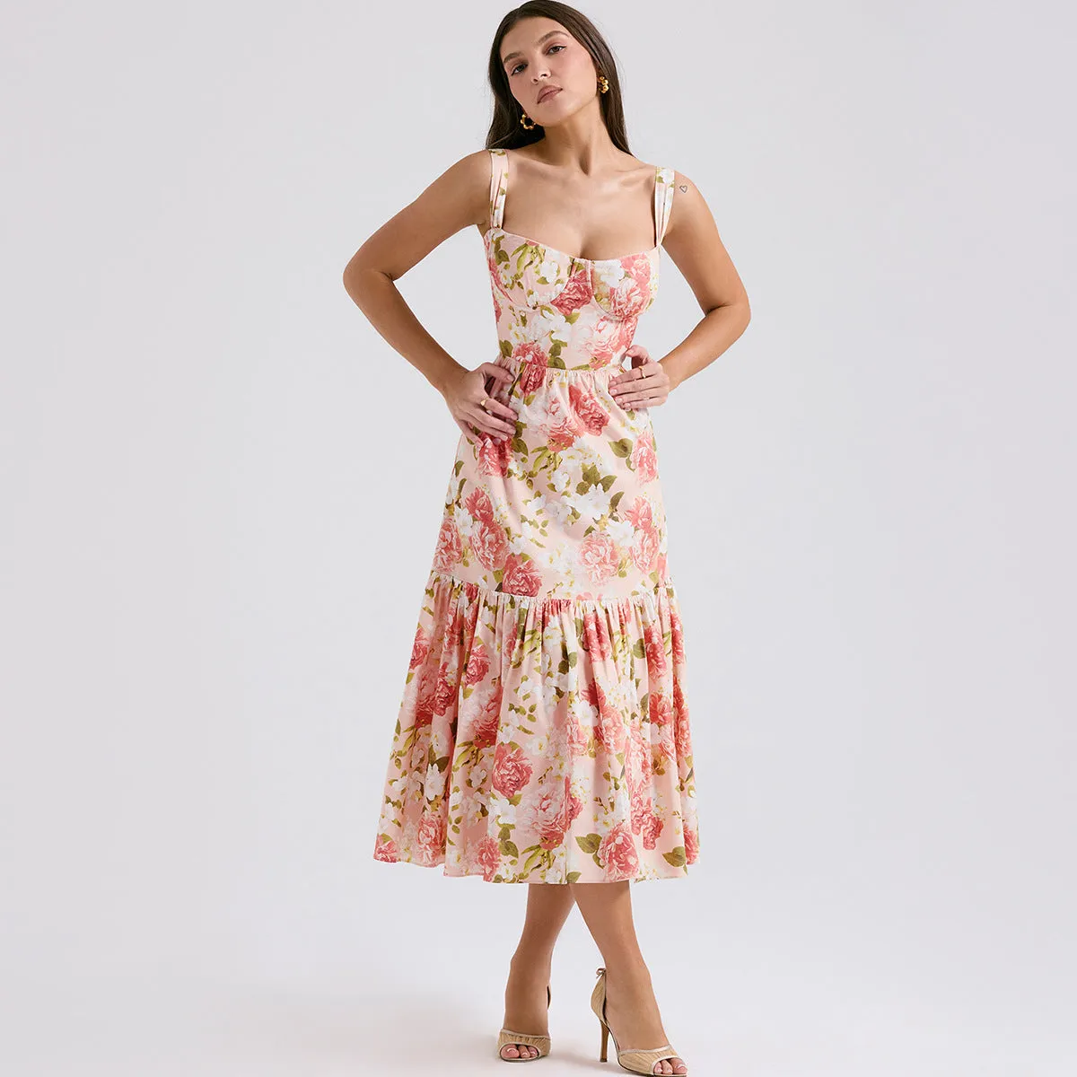Alejandra Floral Midi Dress