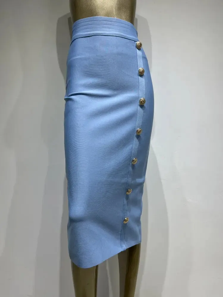 Amy Button Bandage Skirt