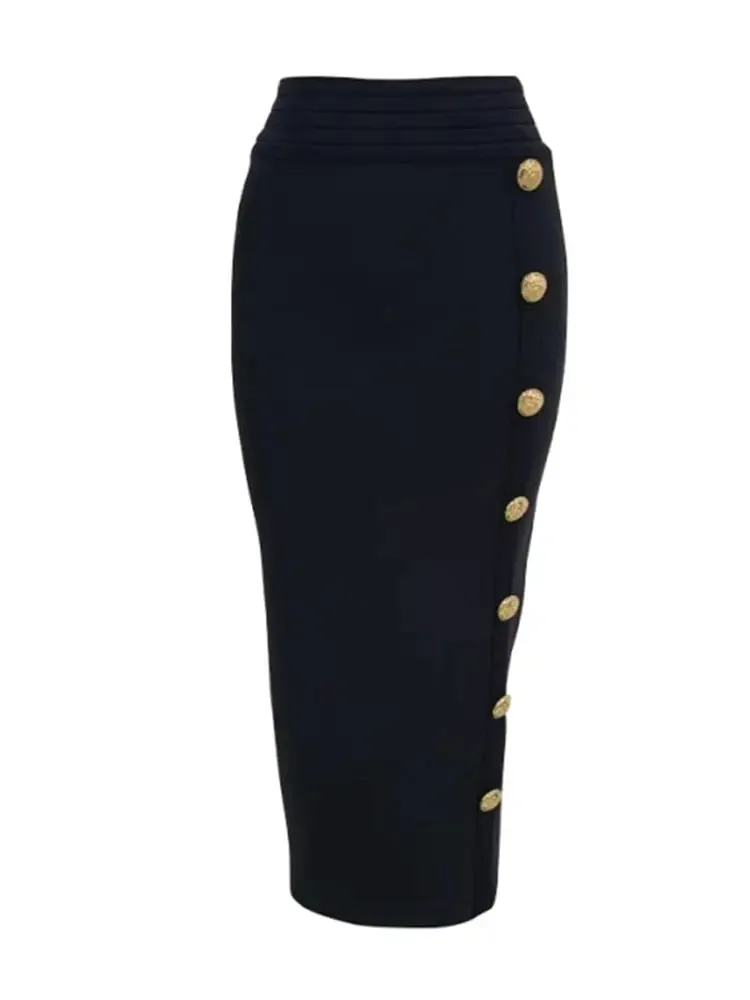 Amy Button Bandage Skirt