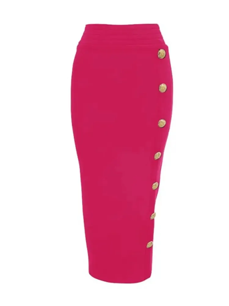 Amy Button Bandage Skirt