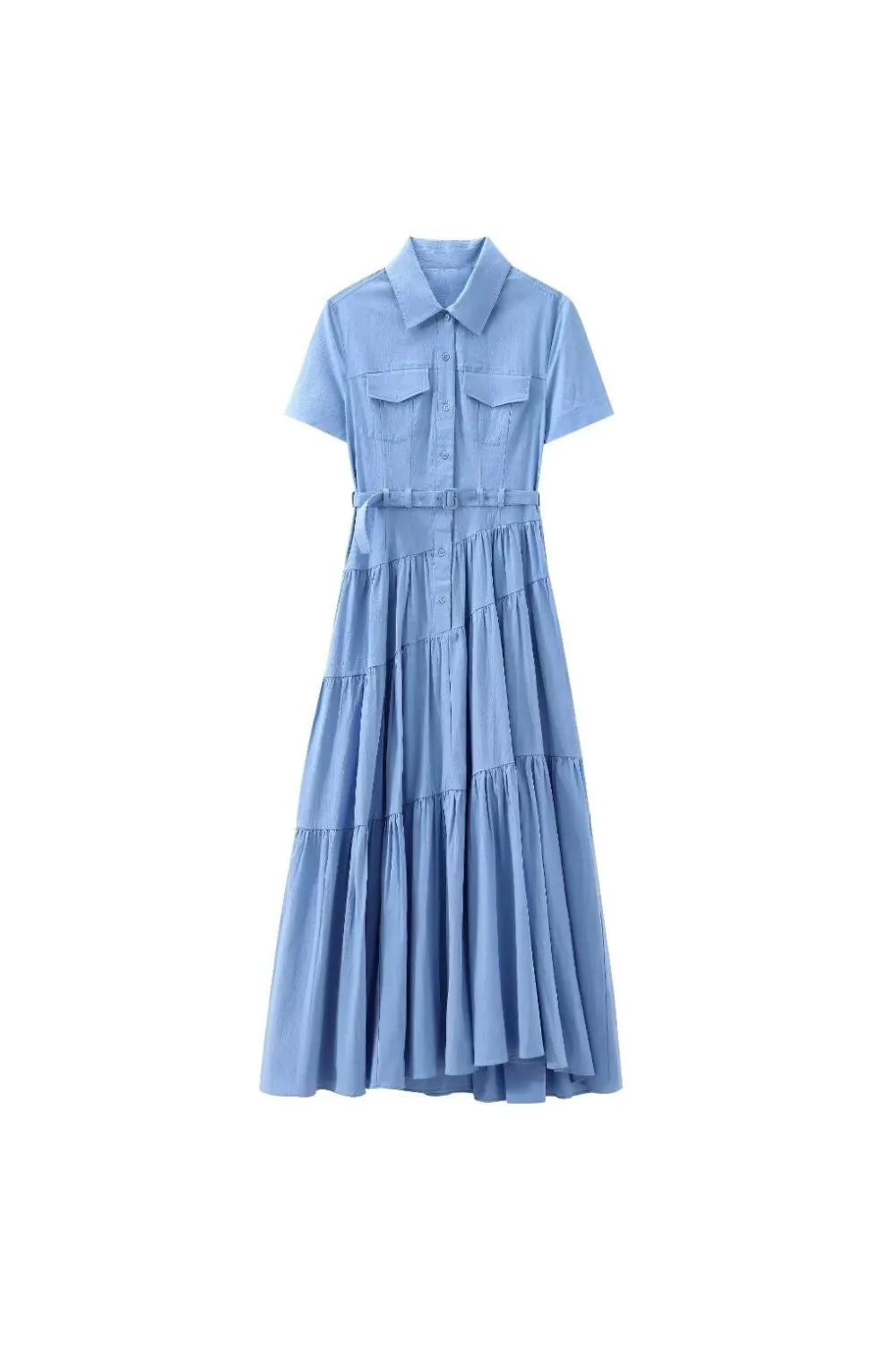 'Anna' Shirt-Style Dress（2 Color)