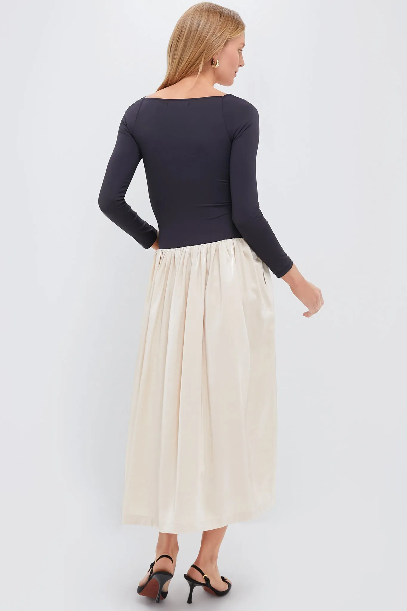 Black and Cream Deeda Dress