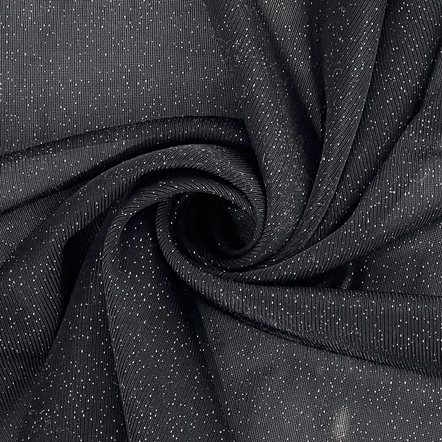 Black | Glitter Dusted Sheer Knit - SKU 7410 #S822