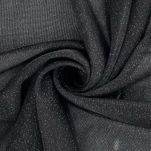 Black | Glitter Dusted Sheer Knit - SKU 7410 #S822