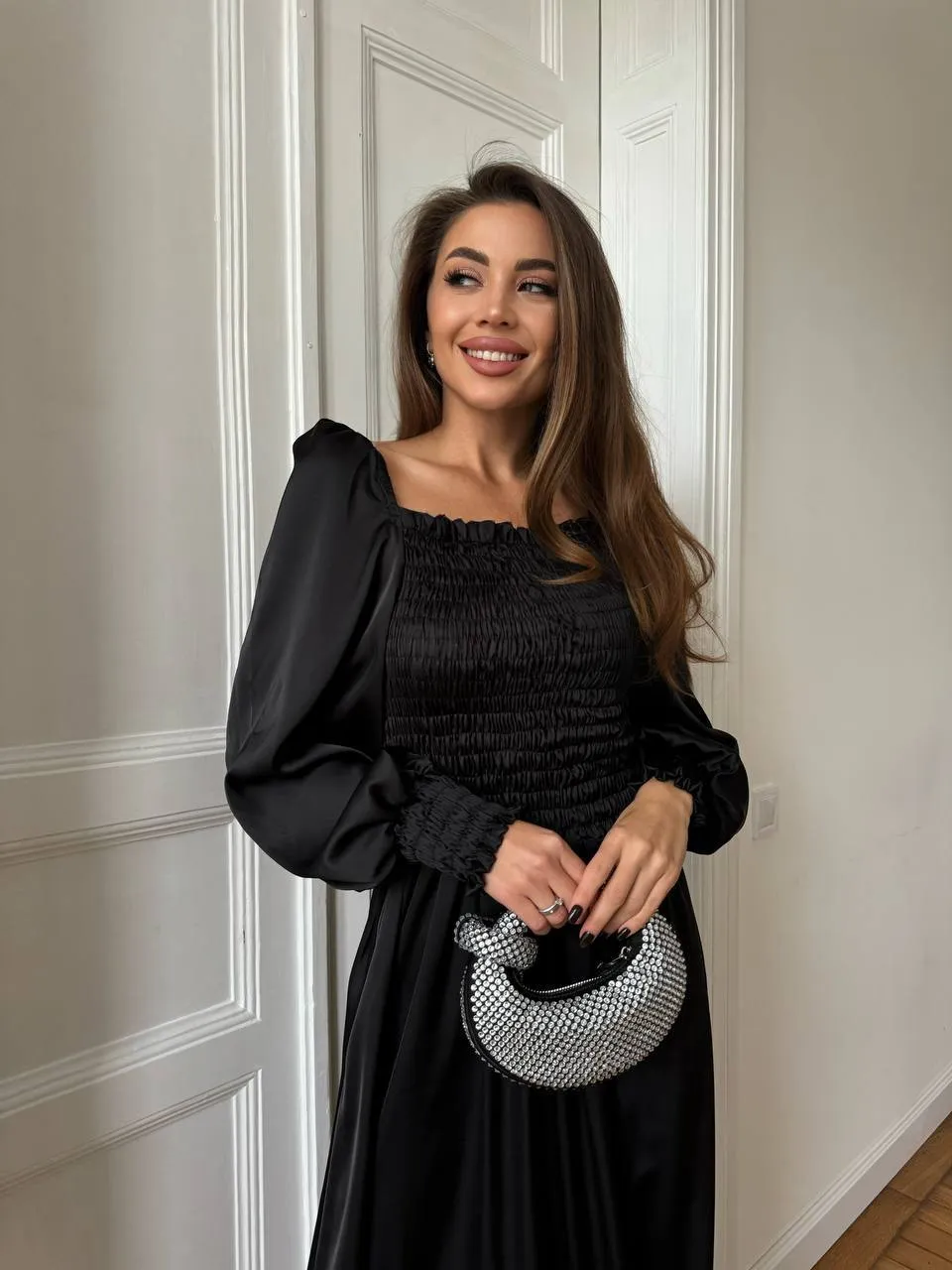 Black maxi dress “Celeste”