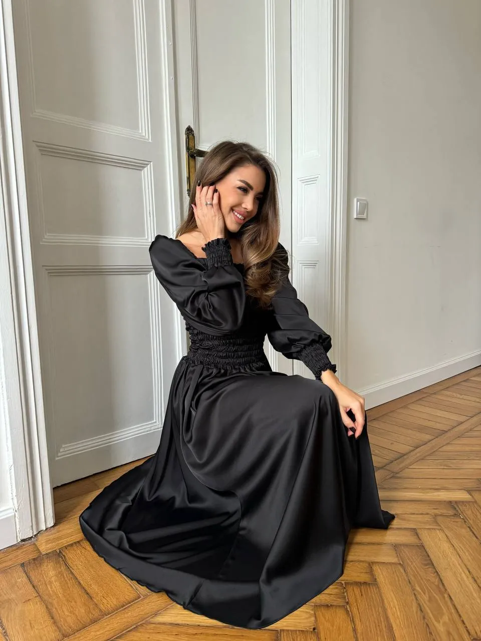 Black maxi dress “Celeste”