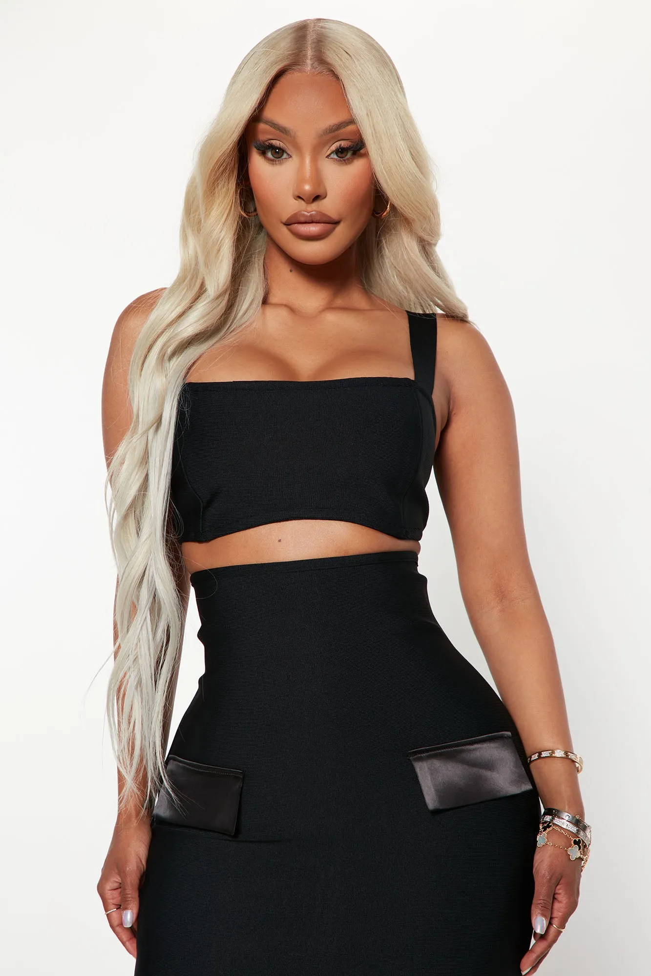 Blakely Bandage Skirt Set - Black