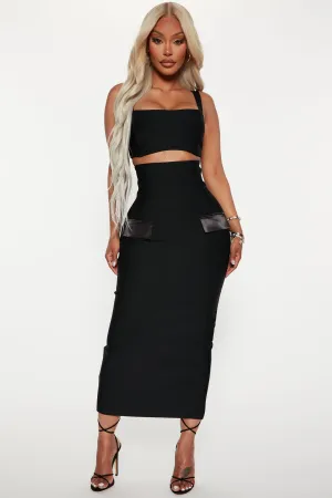 Blakely Bandage Skirt Set - Black