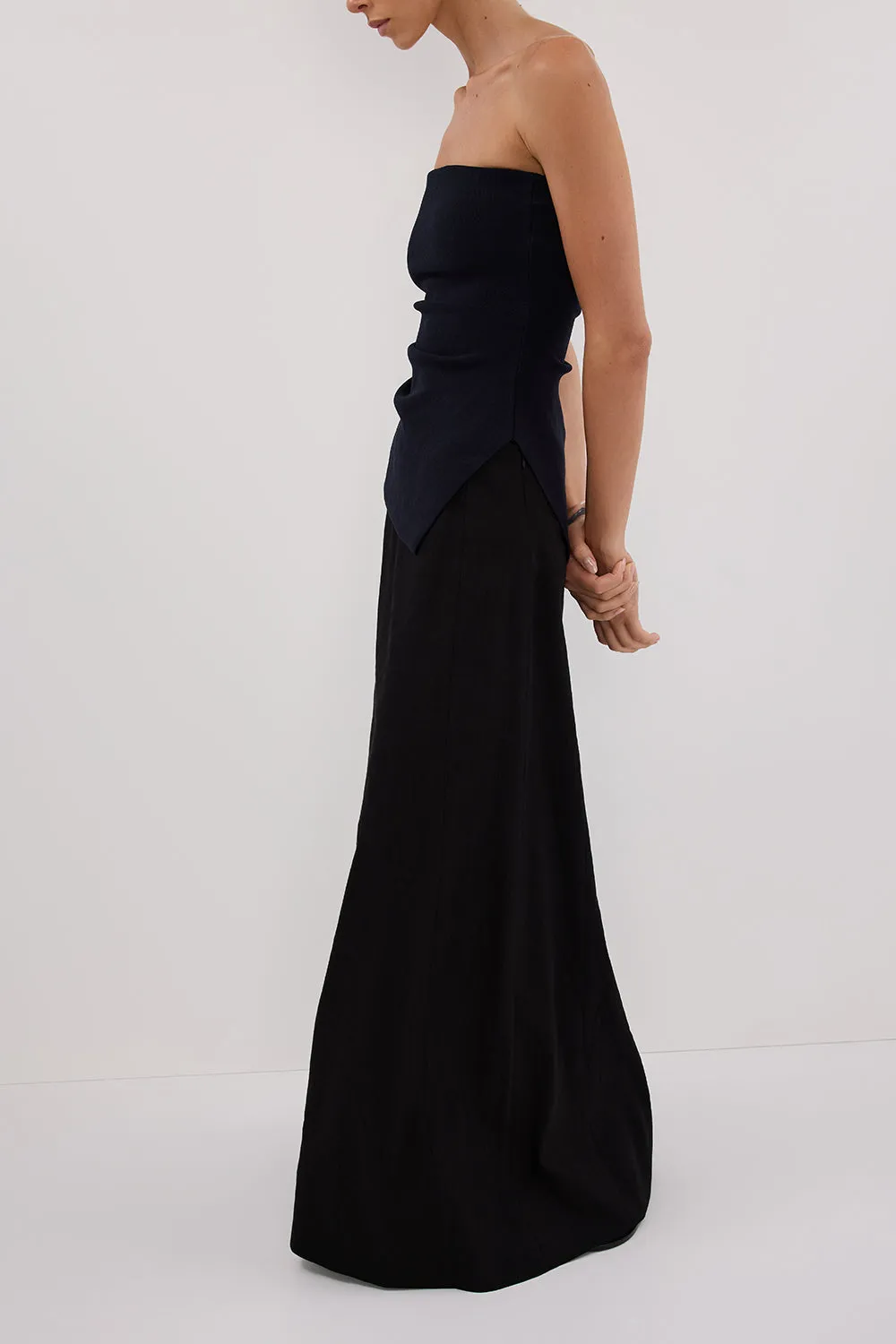 BRAX BLACK MIDI SKIRT