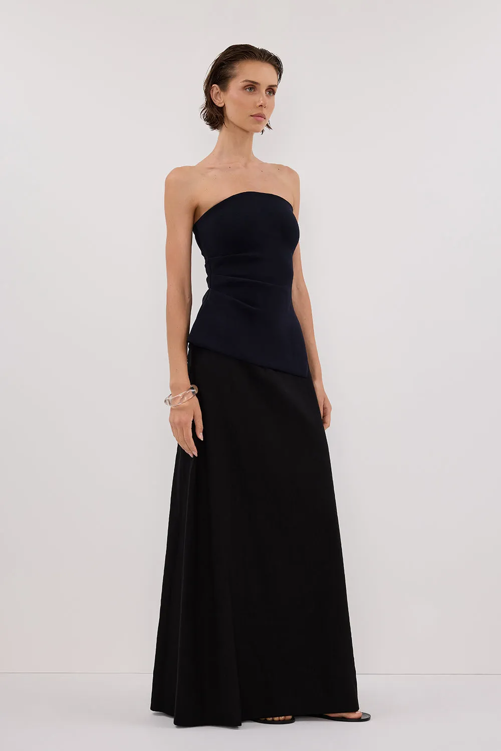 BRAX BLACK MIDI SKIRT