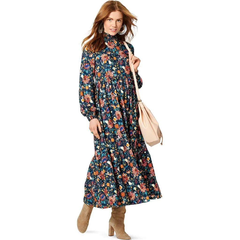 Burda Style Pattern B6265 Misses' Dresses Short or Midi Length with Tiered Skirt