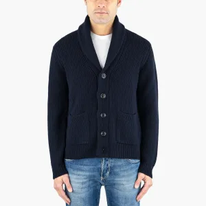 Cardigan DRUMOHR in Pura Lana Merino Blu Navy
