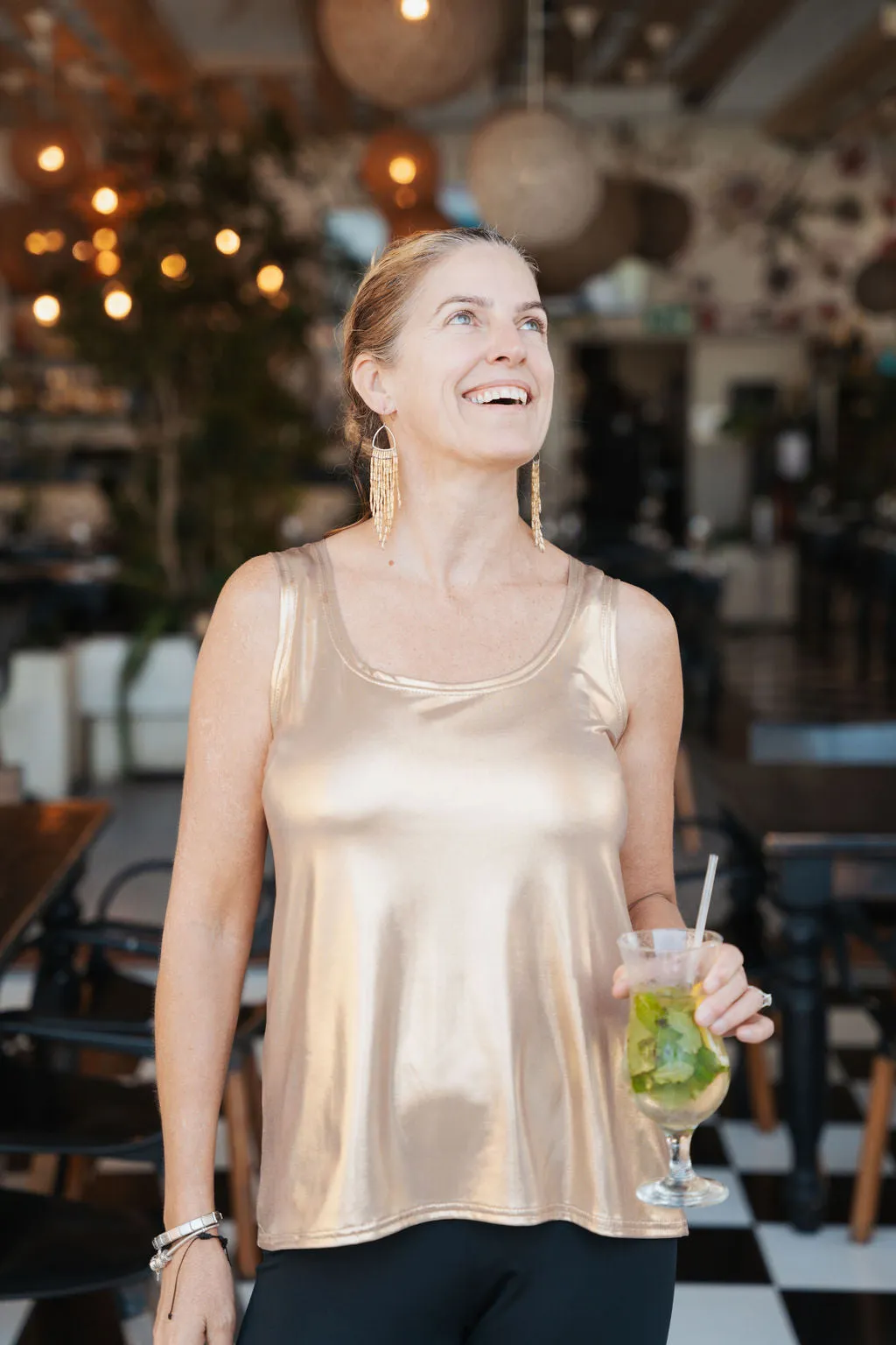 Carley metallic dress