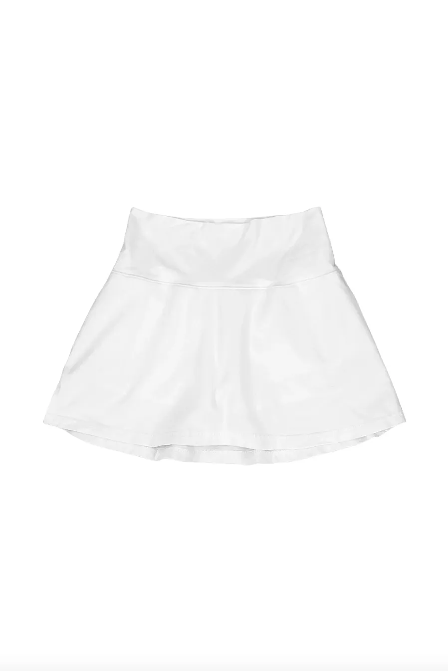 Court Skort, Washed White