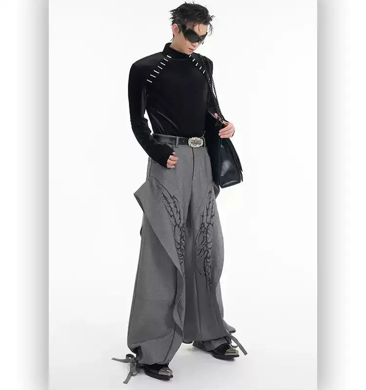 Cozy Metallic Pattern Mockneck