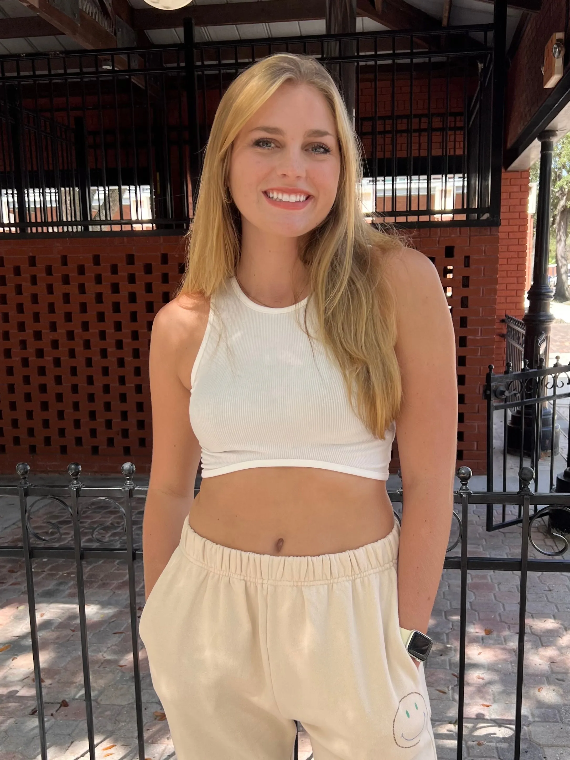DEMI CROPPED TANK IN WHITE
