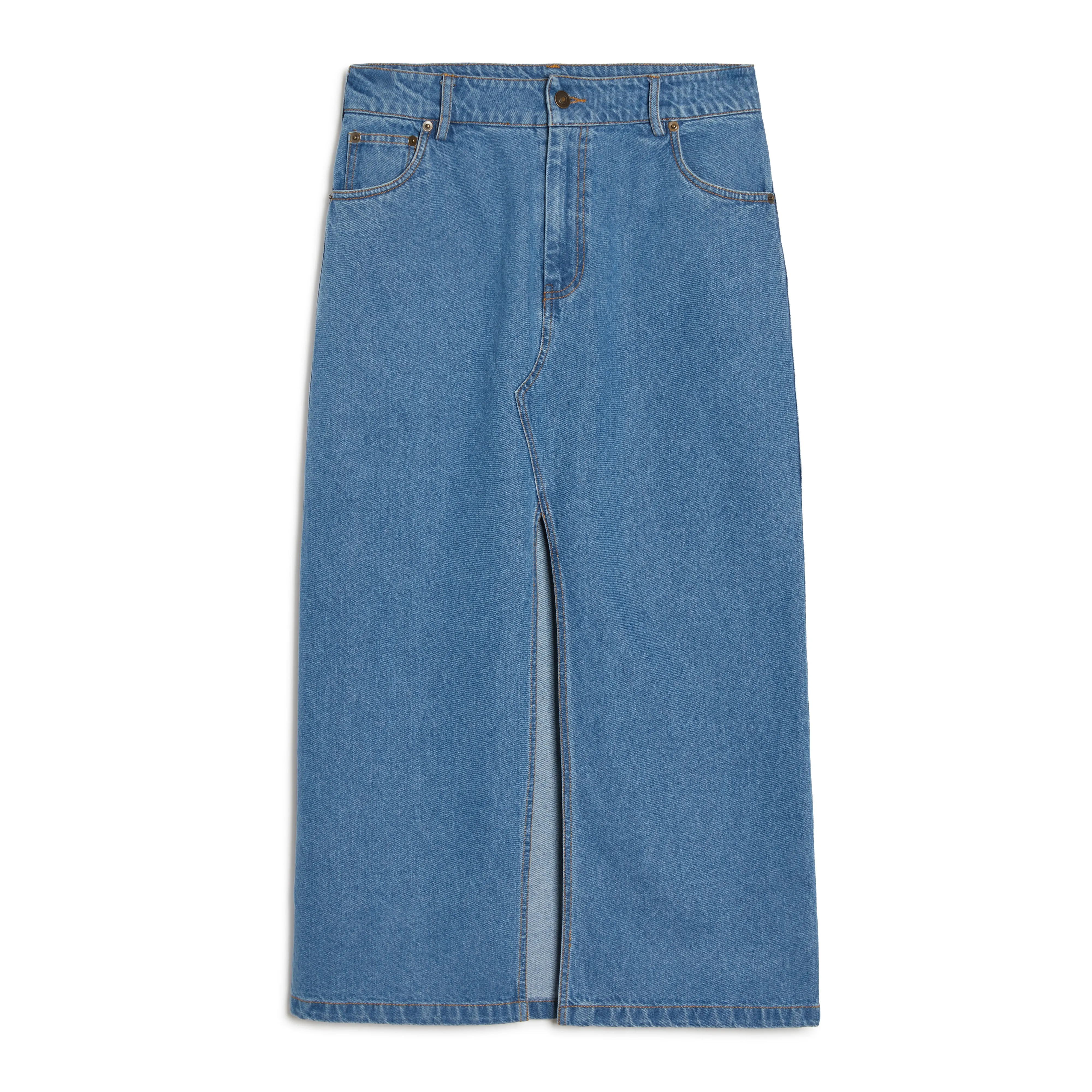 Denim Midi Skirt
