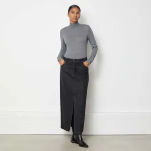 Denim Midi Skirt