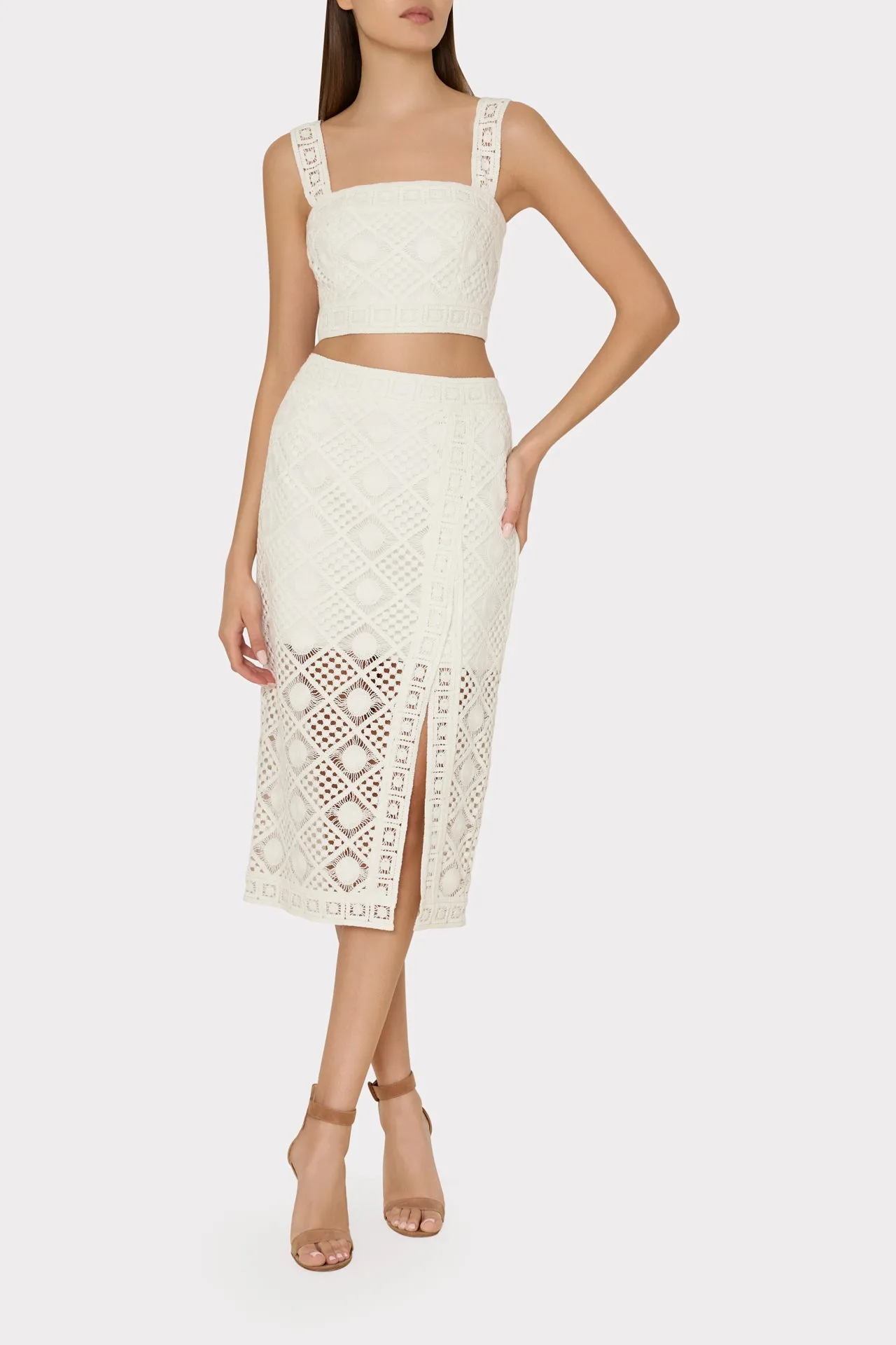 Diamond Crochet Crop Top