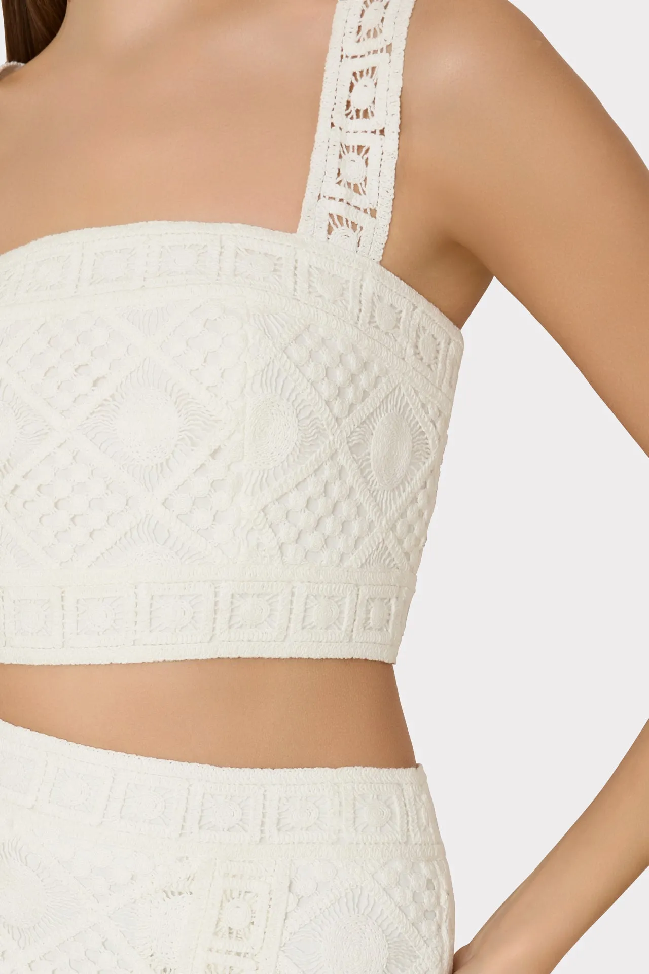 Diamond Crochet Crop Top