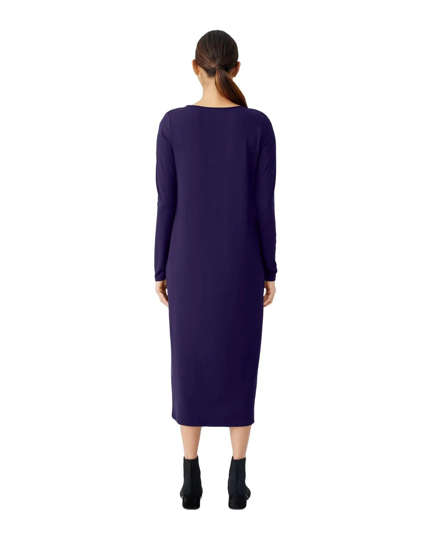 Eileen Fisher Jewel Neck Long Dress
