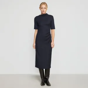 Evie Ribbed-Knit Jersey Dress