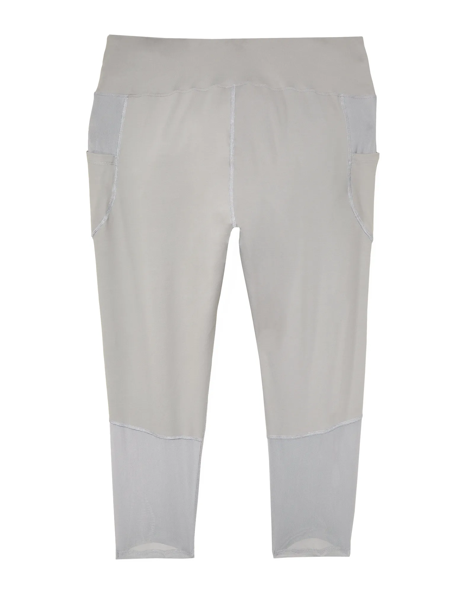 Fairfield Capri Tights with Mesh Details | Light Grey