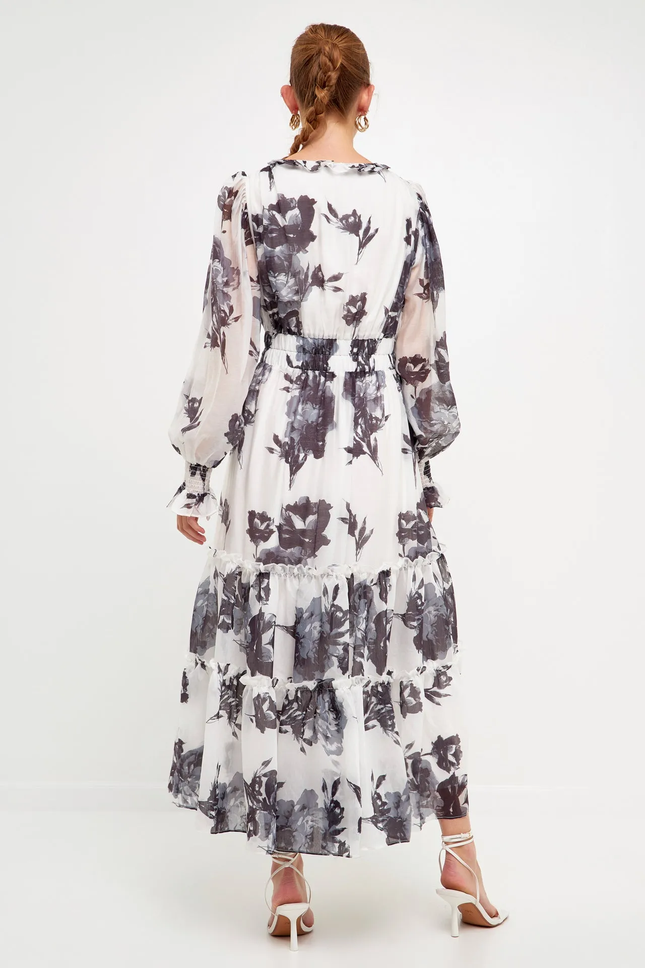 Floral Print Midi Dress