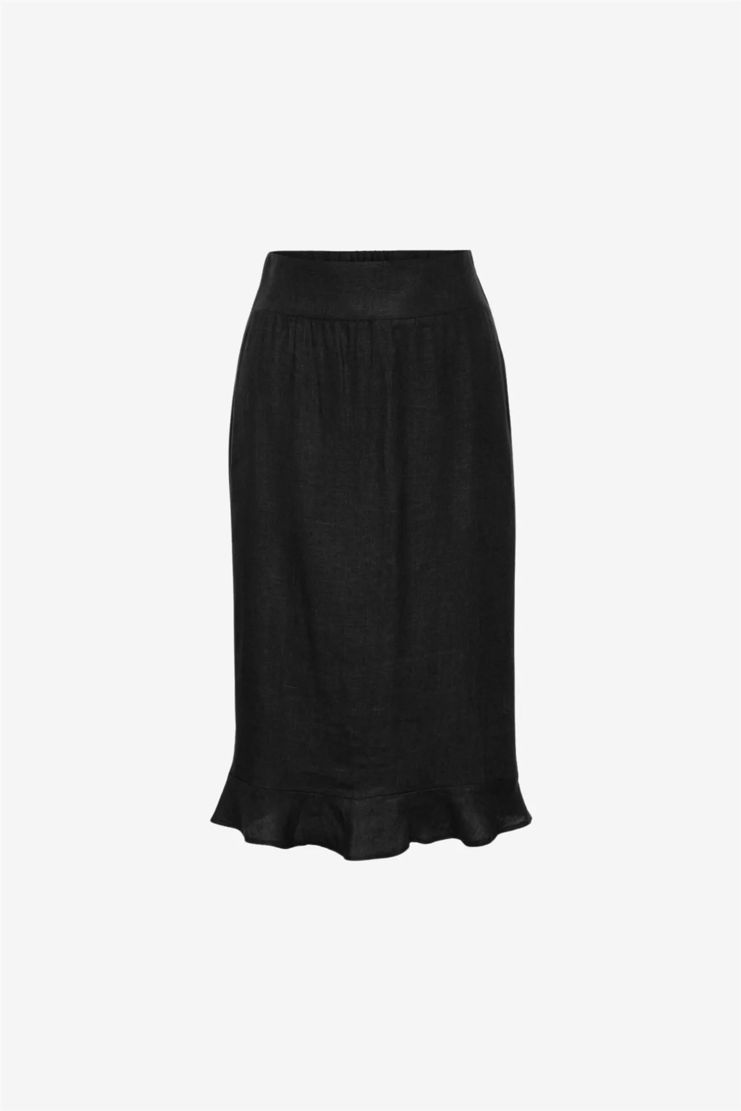 Franca Linen Skirt Black