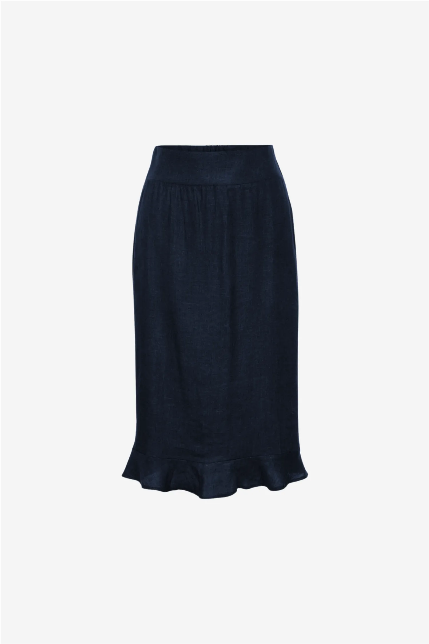 Franca Linen Skirt Navy