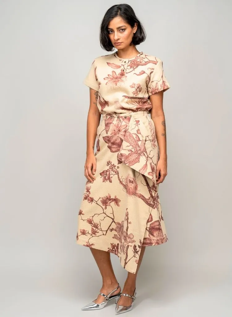 Garden Print Skirt