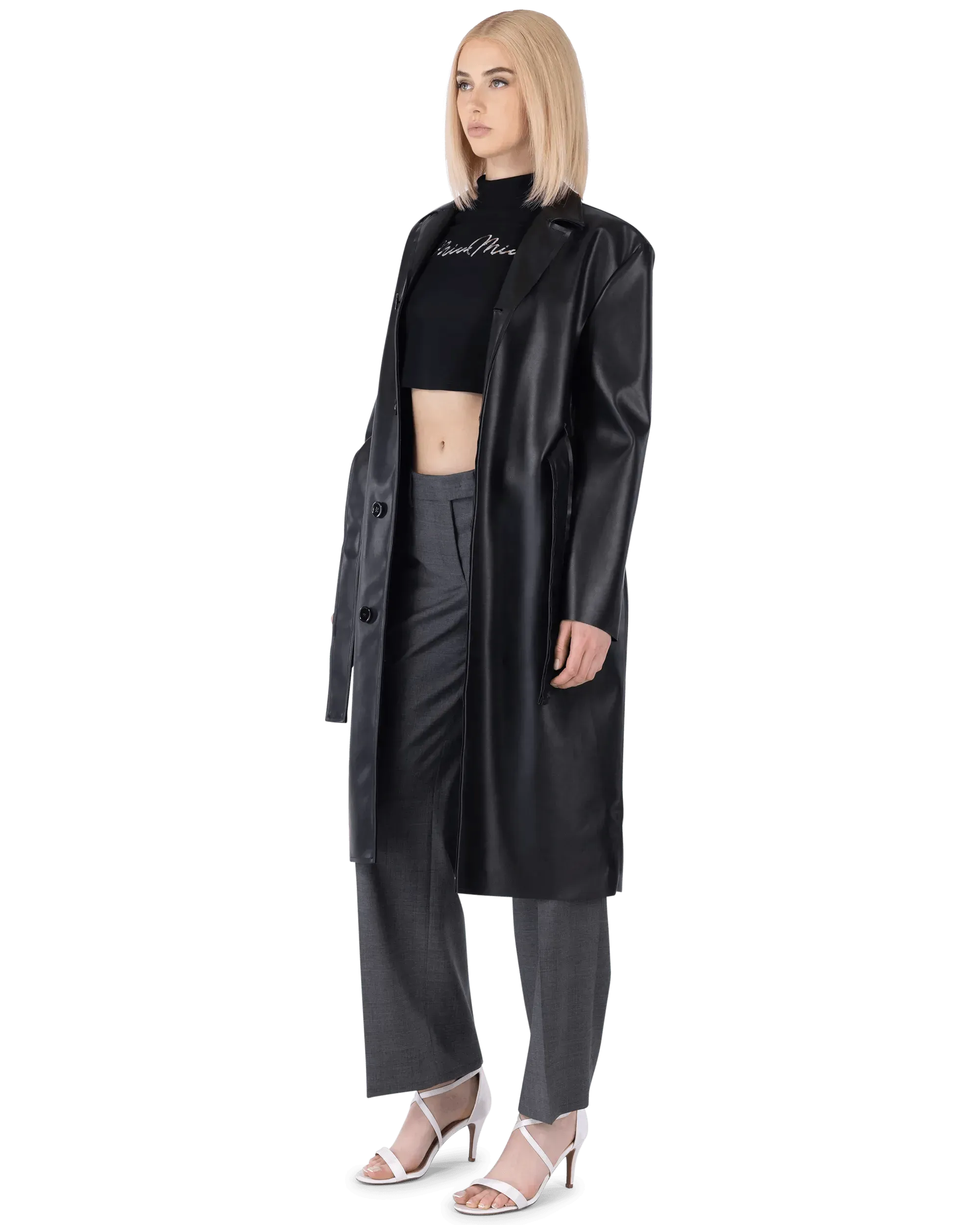 Georgette Turtleneck Cropped Tshirt