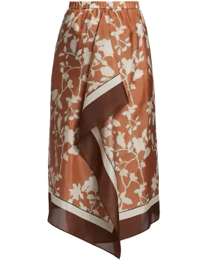 Ginger Floral Printed Sarong Skirt
