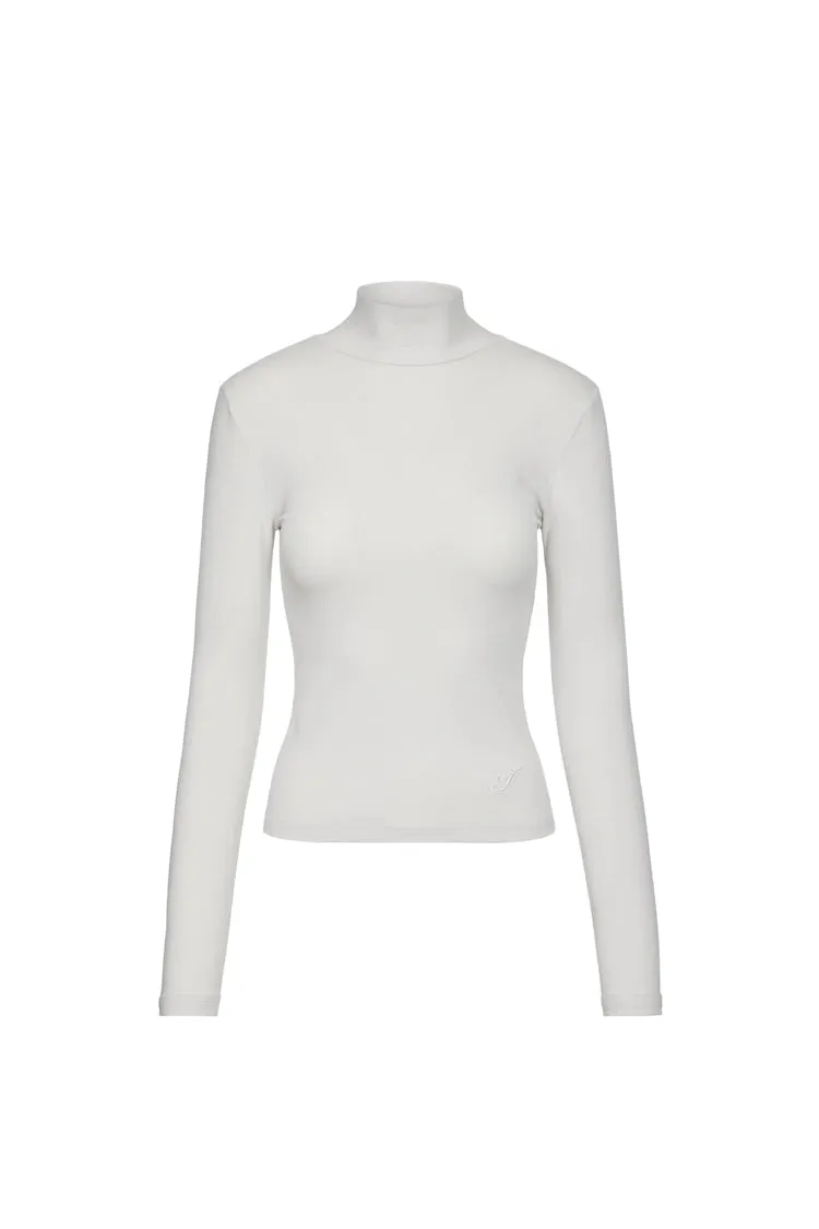 [INNERMUSEUM] FW 24 Warm up turtleneck top (LIGHTGREY)