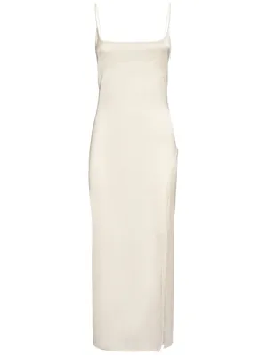 Jacquemus   La Robe Notte satin midi dress 