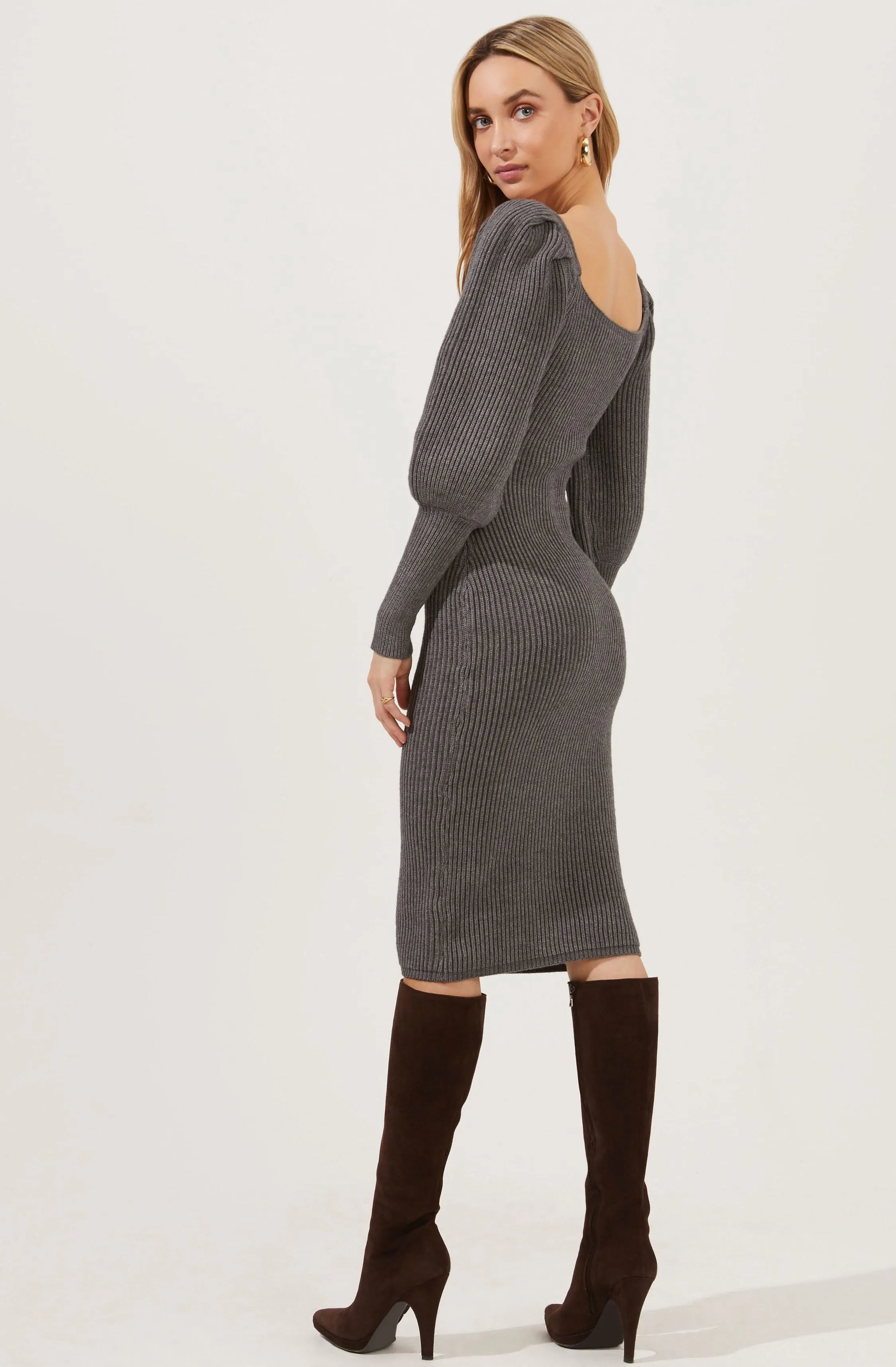 Jansen Puff Sleeve Sweater Dress