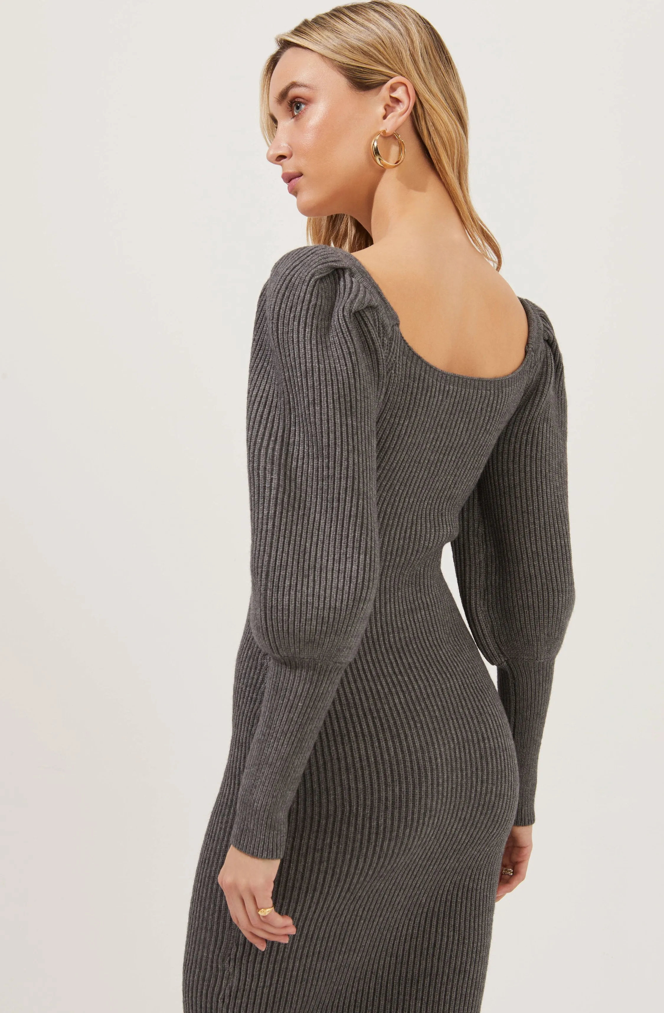 Jansen Puff Sleeve Sweater Dress