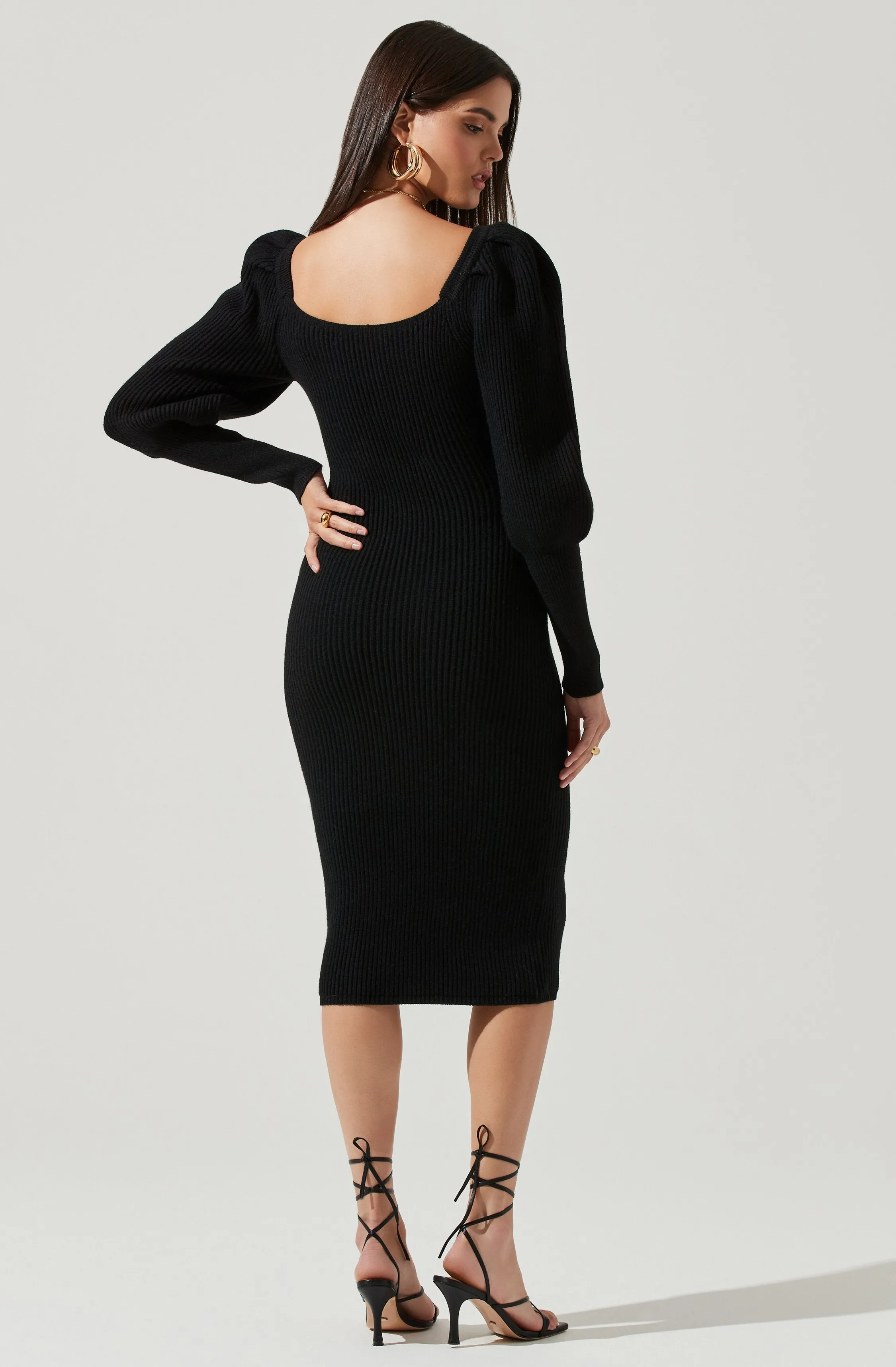 Jansen Puff Sleeve Sweater Dress