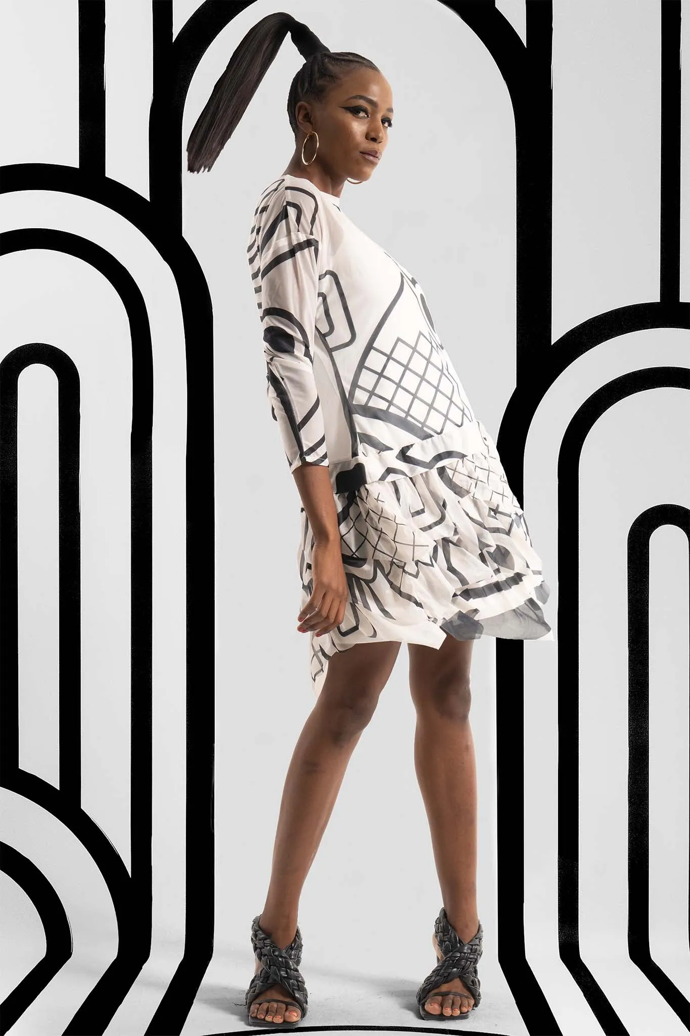 JEMMA Multi Black Octave Print