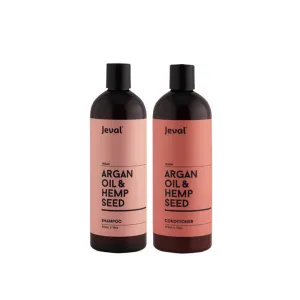 Jeval Infusions Argan Oil & Hemp Seed Shampoo & Conditioner Duo Pack 473ml