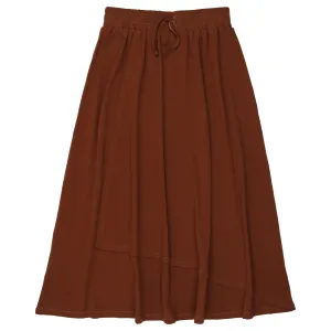 Kin   Kin Caramel/Oatmeal Midi Crossover Skirt
