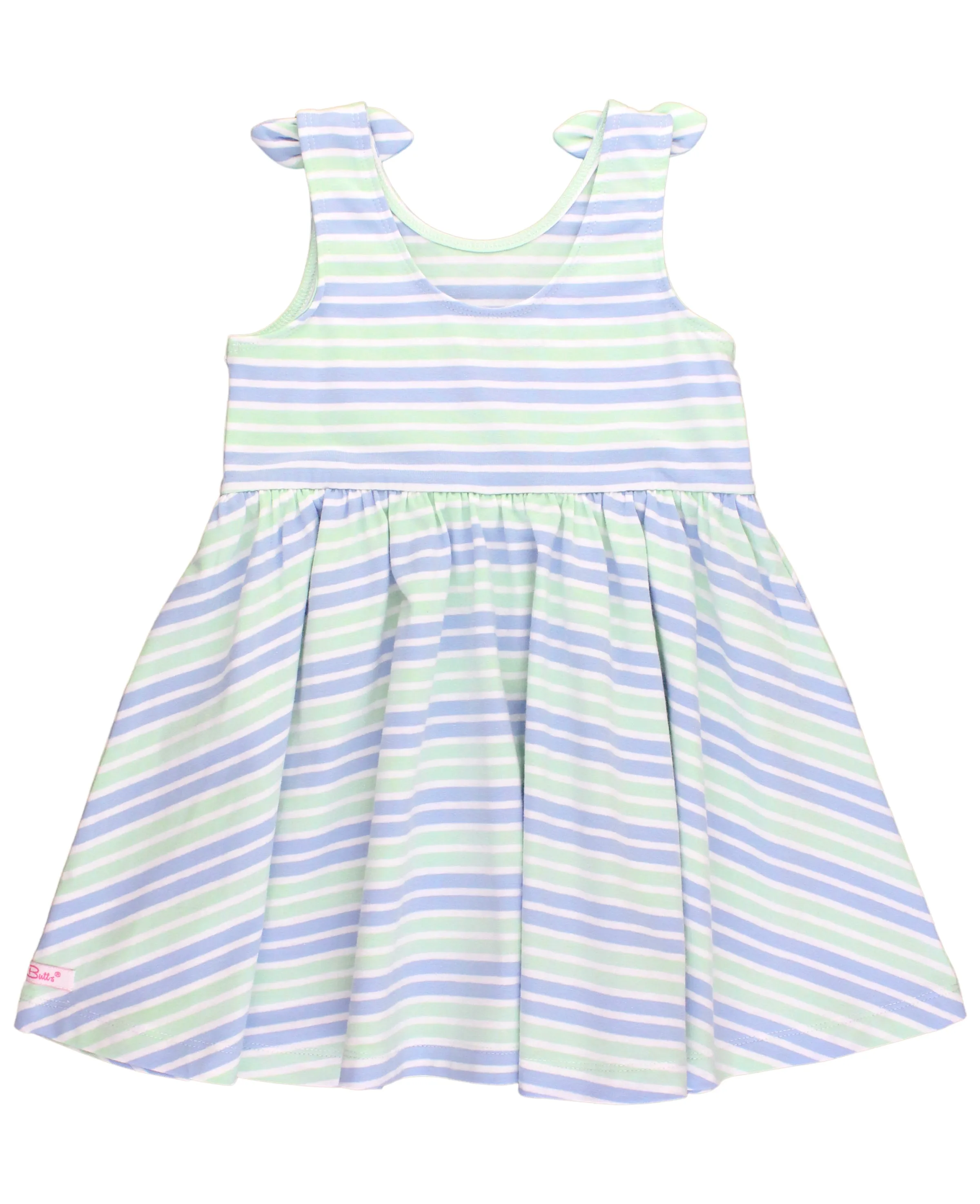 Knit Sleeveless Swing Dress- Surf Crew Stripe