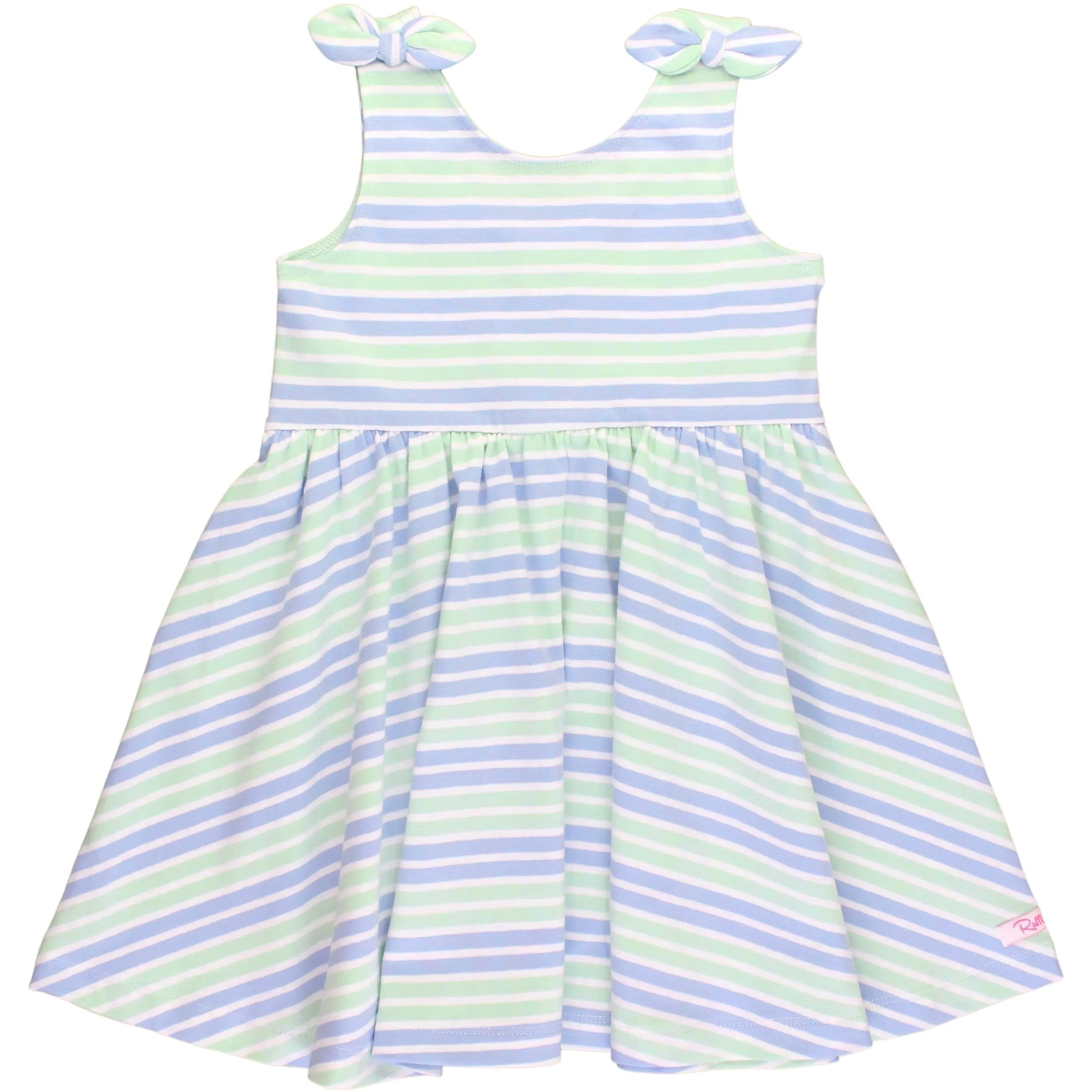 Knit Sleeveless Swing Dress- Surf Crew Stripe