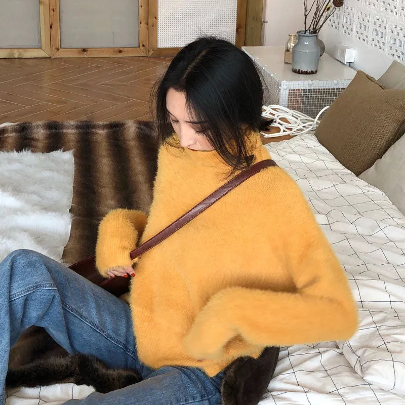 [Korean Style] Jelly Turtleneck Pullover Sweater