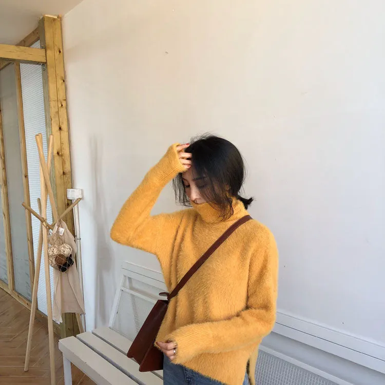 [Korean Style] Jelly Turtleneck Pullover Sweater