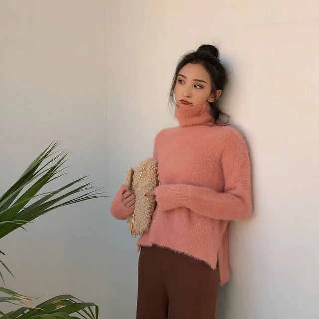 [Korean Style] Jelly Turtleneck Pullover Sweater