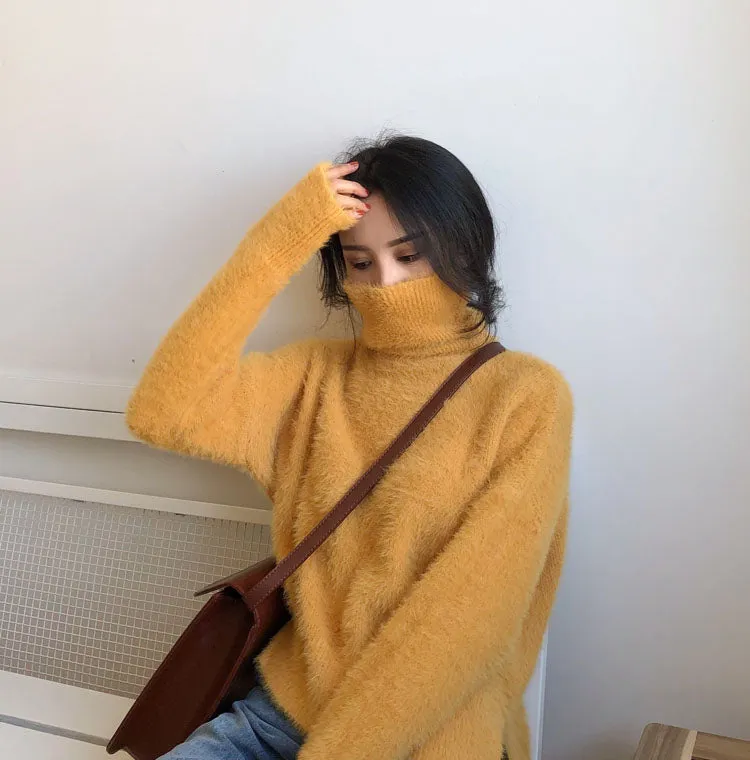 [Korean Style] Jelly Turtleneck Pullover Sweater