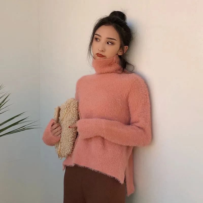 [Korean Style] Jelly Turtleneck Pullover Sweater
