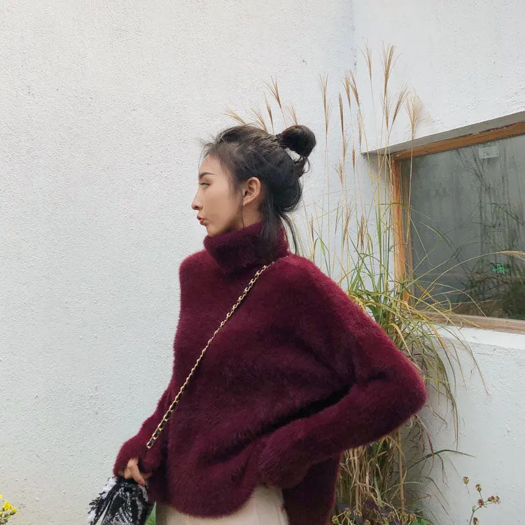 [Korean Style] Jelly Turtleneck Pullover Sweater